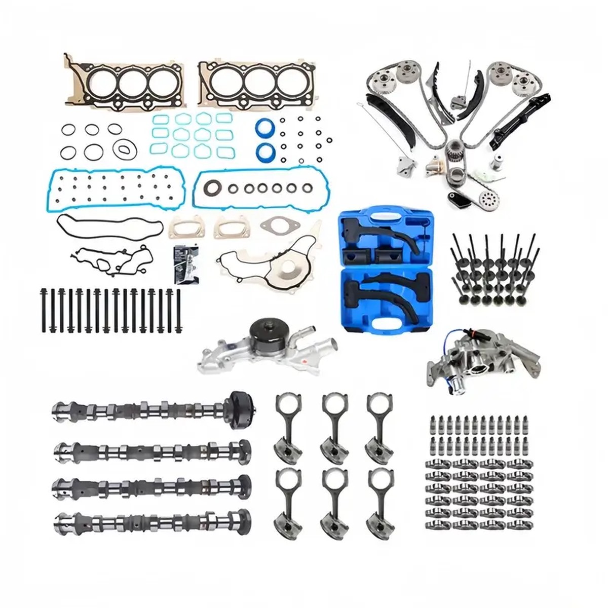 Engine Rebuild Camshaft Kit Timing Chain Kit for 2011-2015 Chrysler Dodge Jeep Ram 3.6L