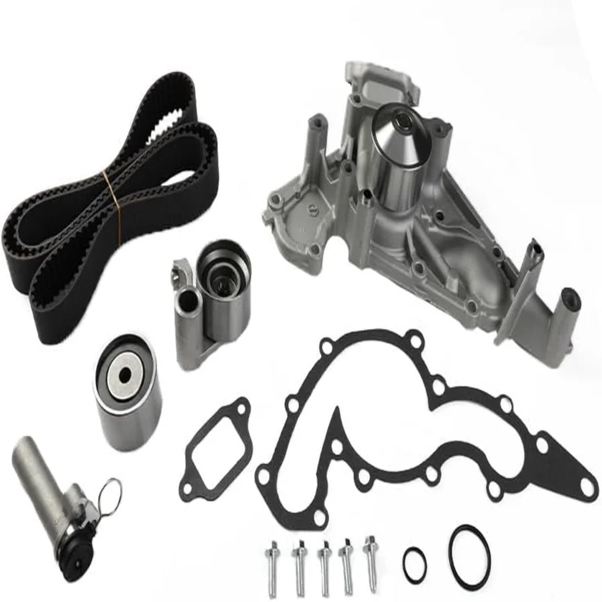 Engine Timing Belt Kit + Water Pump For Toyota 4Runner Land Cruiser & Lexus GS400 GX470 SC400-4.0L, 4.3L, 4.7L V8 Engine1998-2010 TKT021 TCKWP298