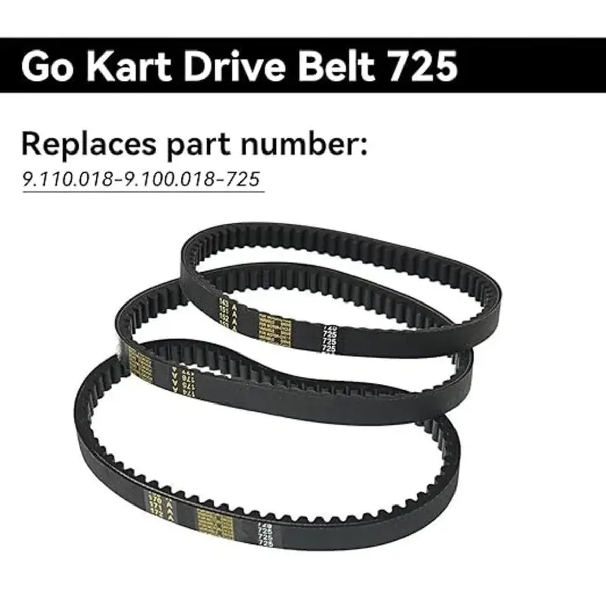 Go Kart Drive Belt 725 Fits for 30 Series Torque Converter 3Pcs/Lot