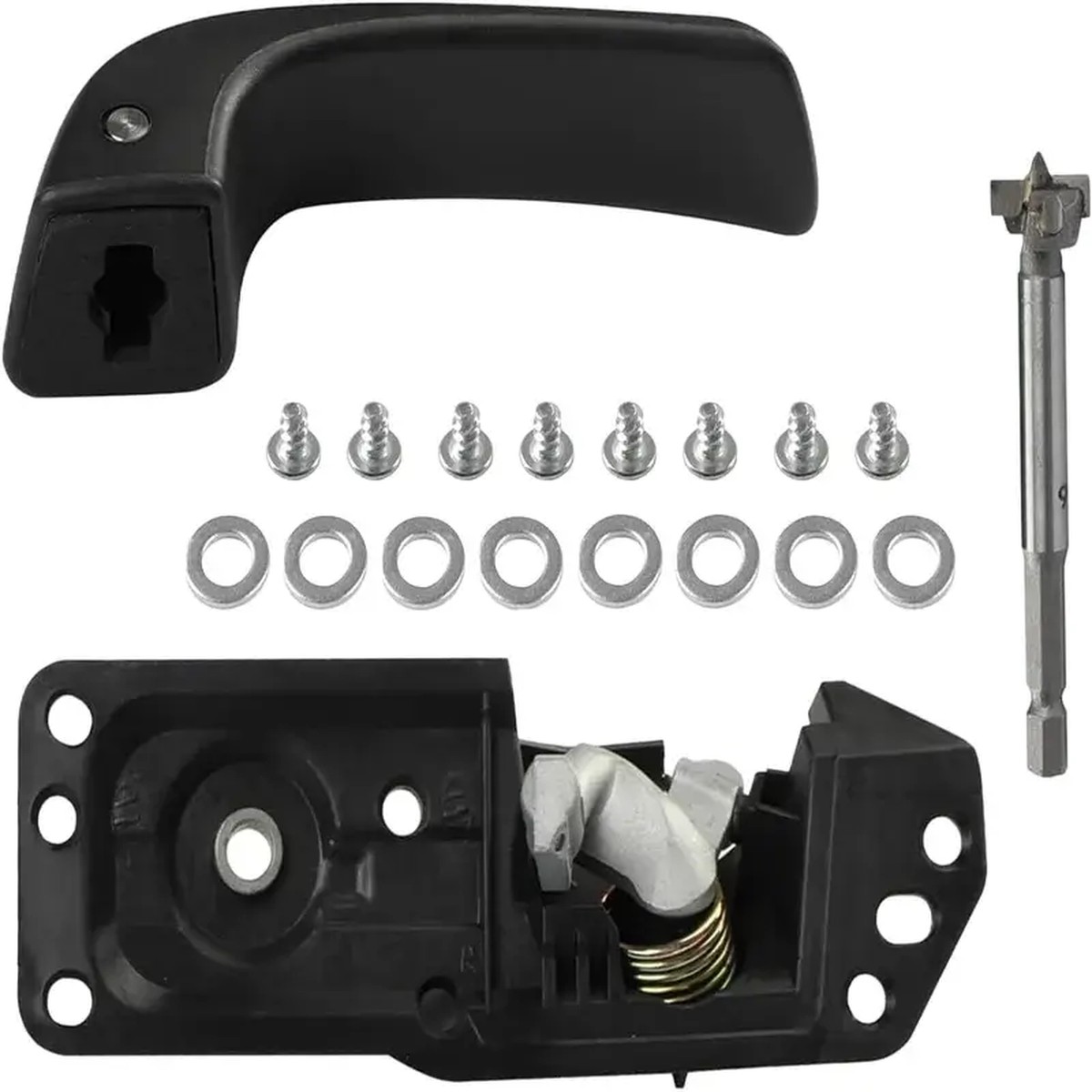 Interior Door Handle Kit Front Rear Right Passenger Side for 07-14 Chevy Sierra Silverado (Passenger Side) 20833602, 20871483, 80375