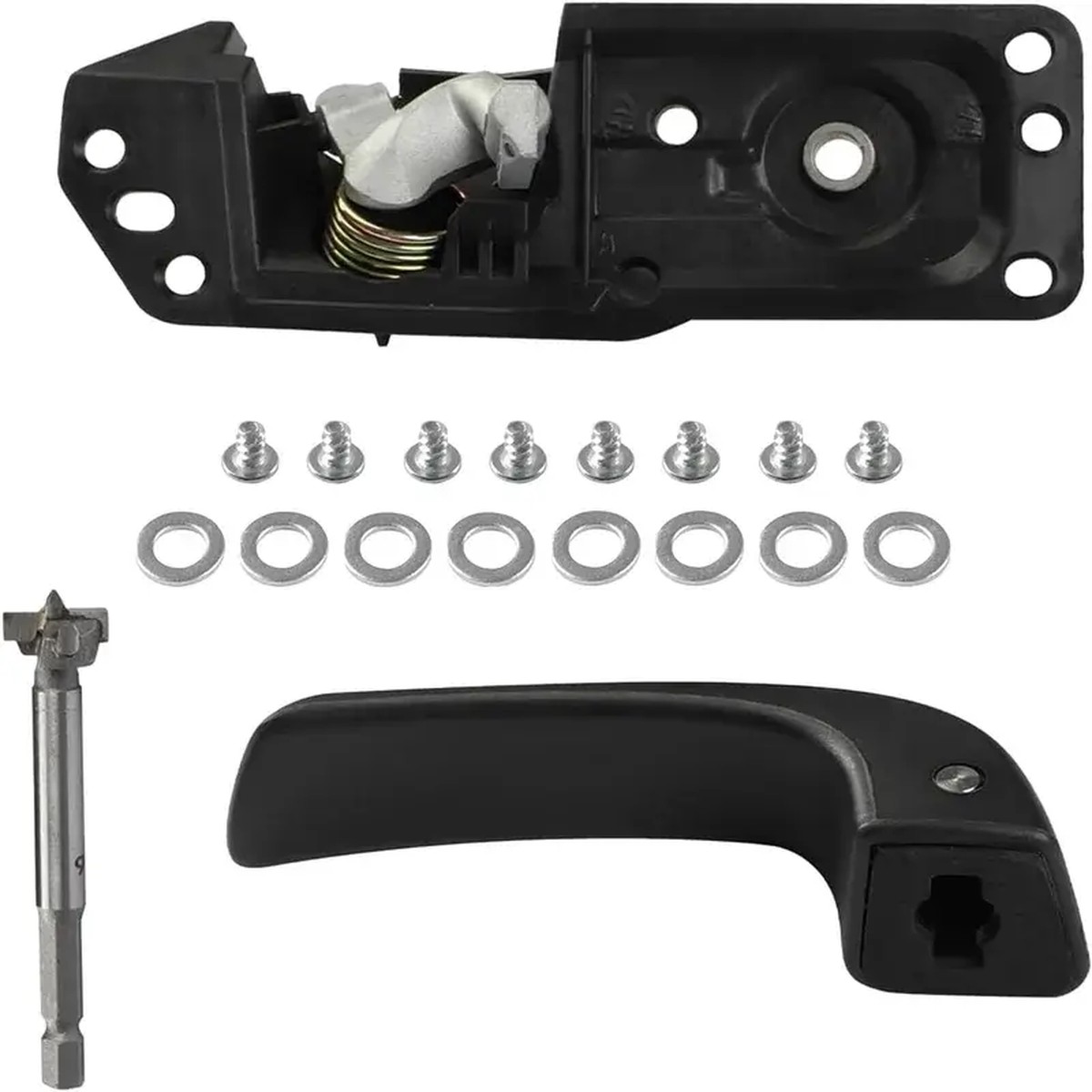 New Door Handle Repair Kit Interior Inside Driver For 07-14 Chevy Sierra Silverado (Driver Side) 20833606, 80374