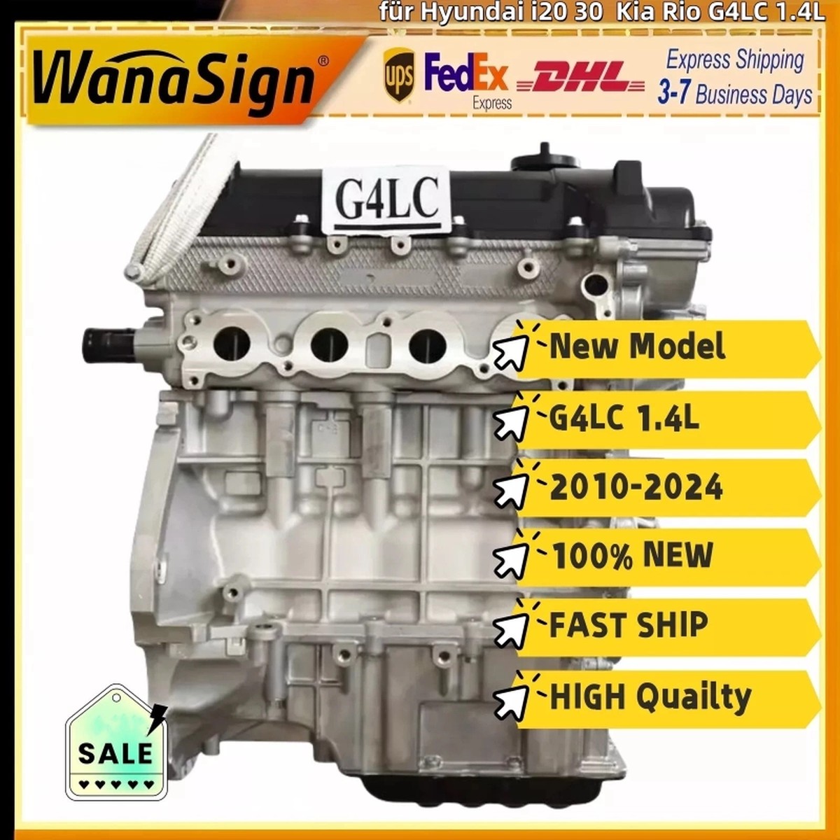 New Model Long Block engine Assembly For Hyundai i20 30 Accent Kia Rio G4LC 1.4L