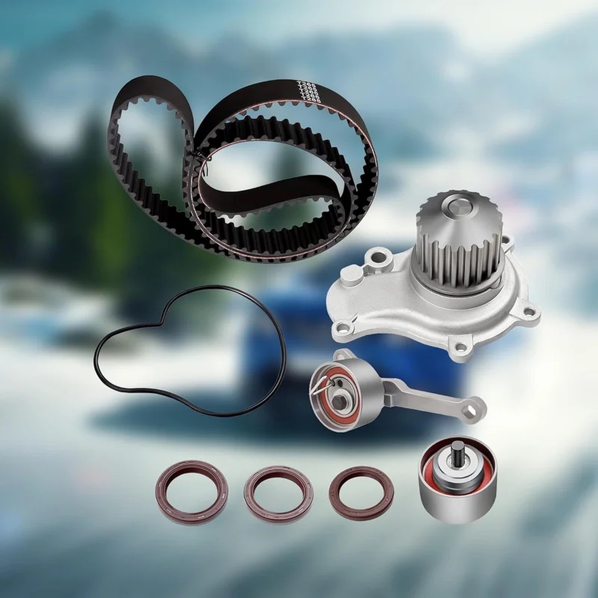 TCKWP265B GTKWP265A Timing Belt Kit Fits for AWK1248 TBK265 WPK41006A TWPDG03 for Cirrus PT Cruiser Sebring Voyager for Caravan Stratus