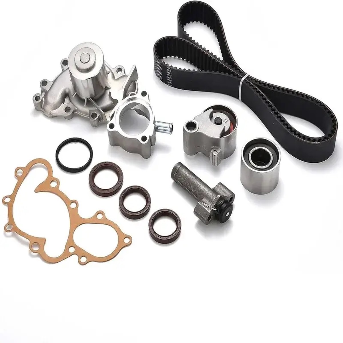 Timing Belt Kit with Water Pump Compatible with 96-02 4Runner 95-98 T100 95-04 Tacoma 00-04 Tundra 3.4L V6 DOHC 24V 5VZFE
