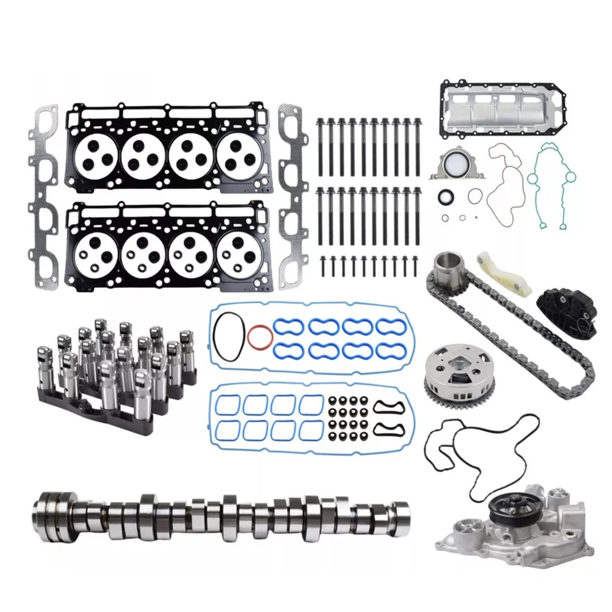 6.4 Hemi MDS Lifters Cam Kit Head Gaskets Bolts for Dodge Chrysler Jeep 6.4L V8