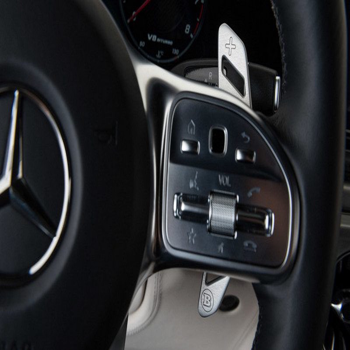 BRABUS Paddle Shifters Aluminum/Leather for 2019-2024 G550/G63 W463A