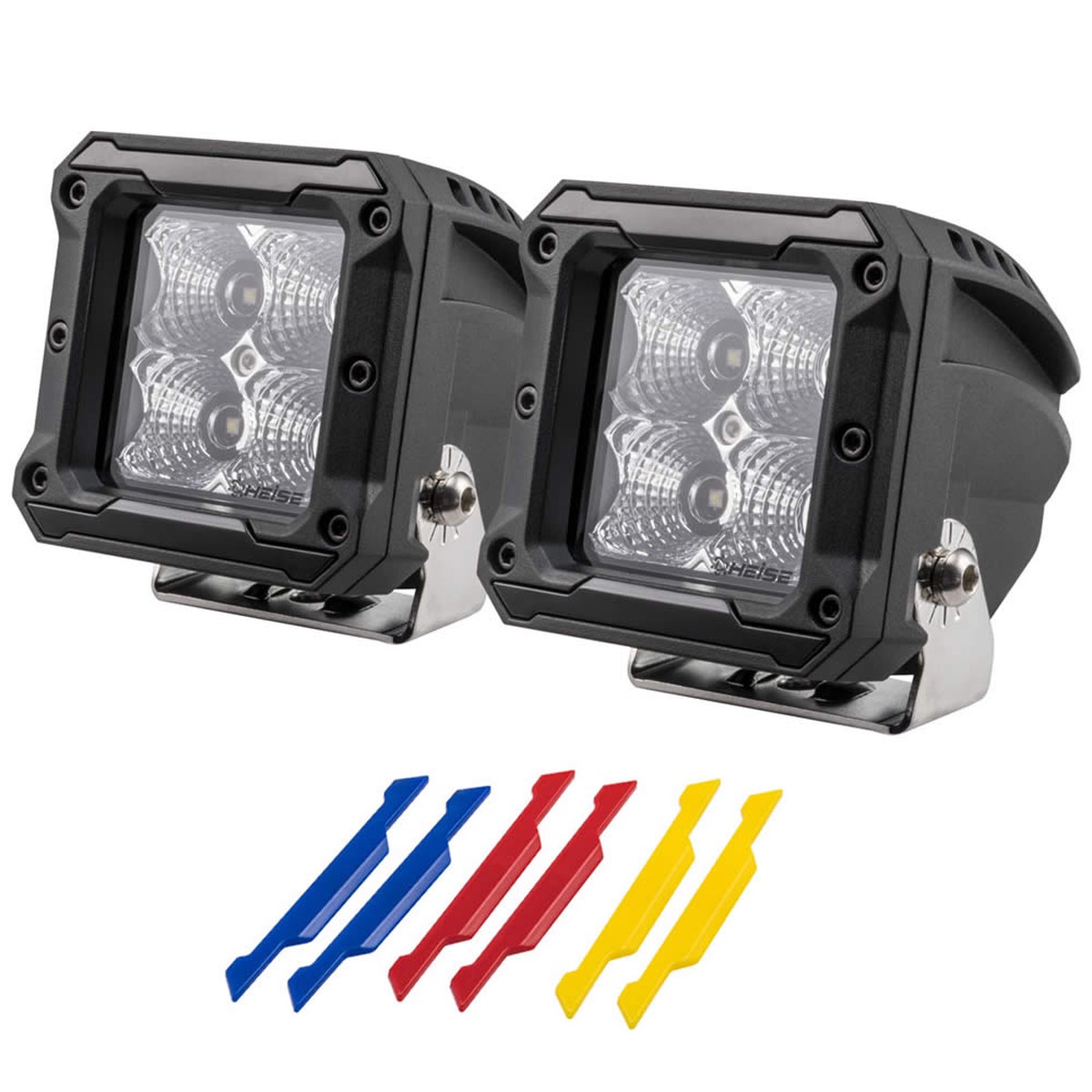 Heise 4 LED Cube Light  Flood Beam