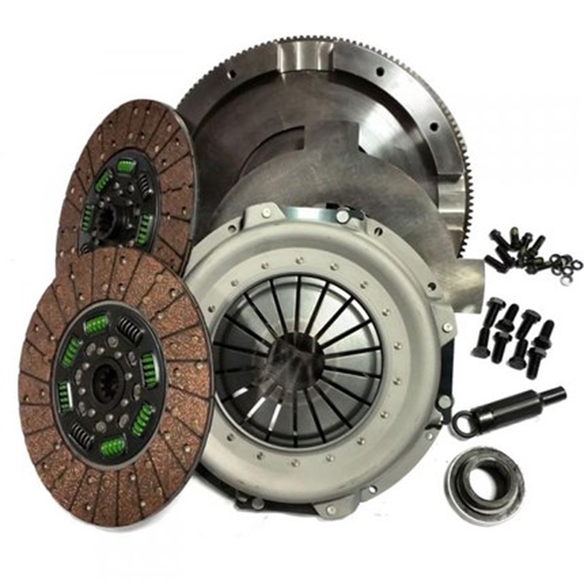 Valair Clutch Organic Spring Hub Dual Disc Billet Flywheel 550HP