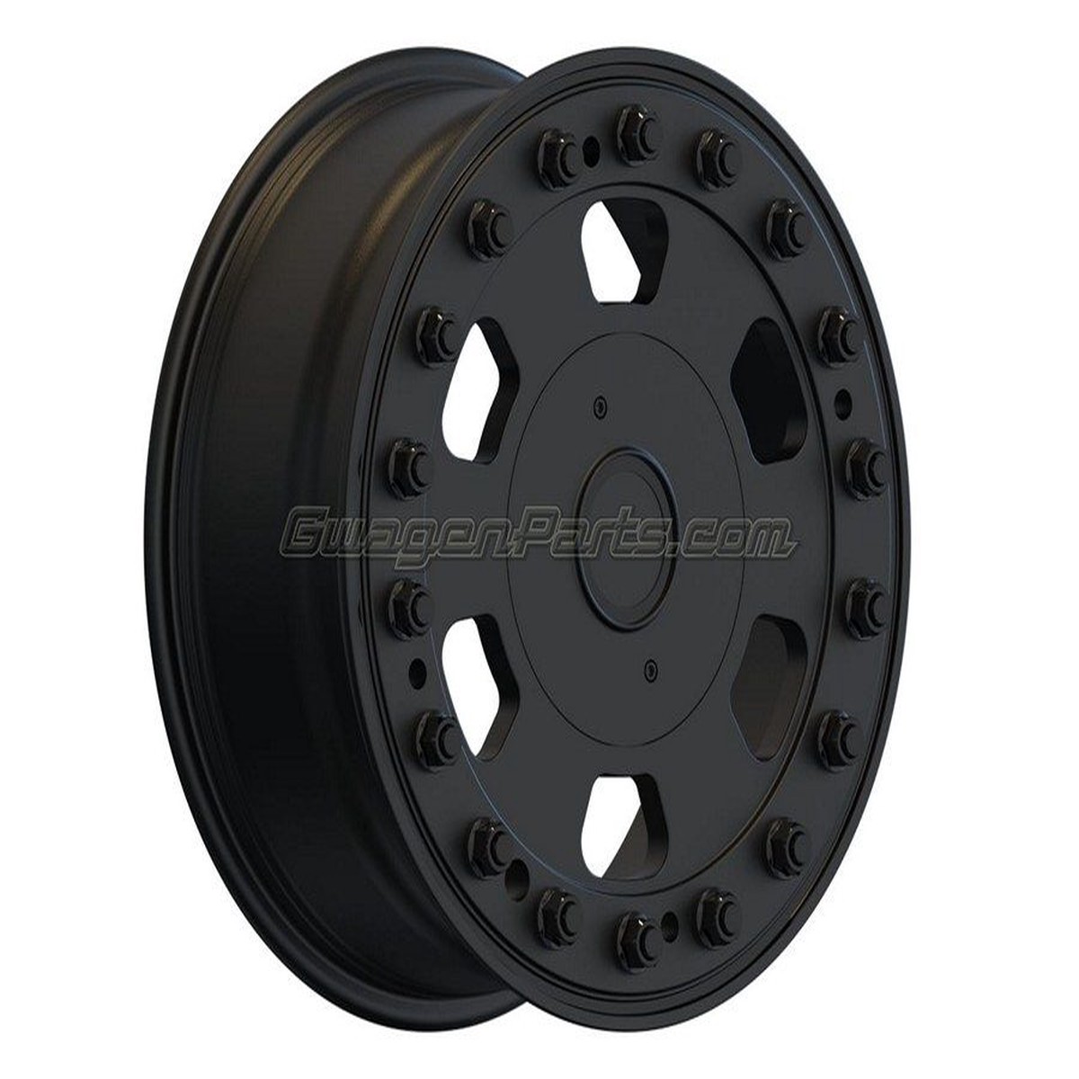 18 Mercedes 66 style 2-pc Forged Beadlock in Satin Black for G-class
