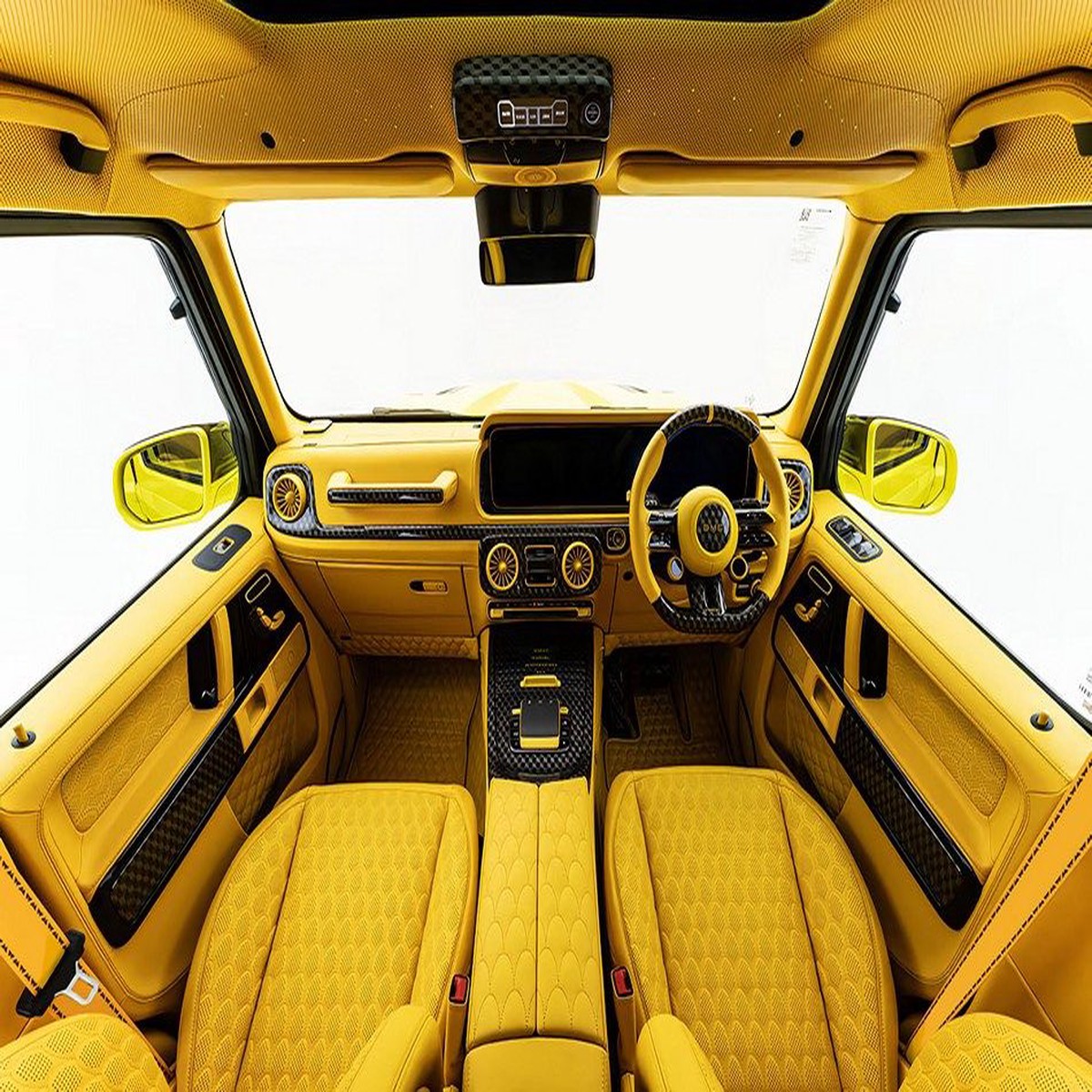 2025+ Mercedes G-Wagon AMG G500/G63 Carbon Fiber Interior Kit  Dashboard, Door Panels, Center Console & Safety Handle, LHD & RHD