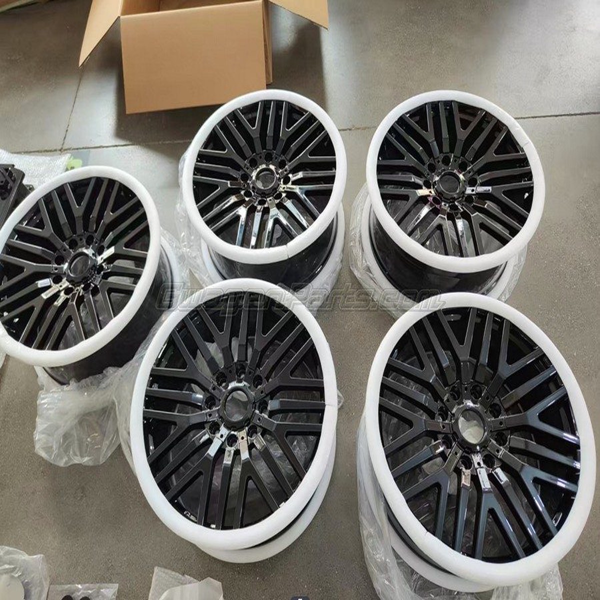 22 Wheels for Mercedes 44-Style G63 AMG  Gloss Black