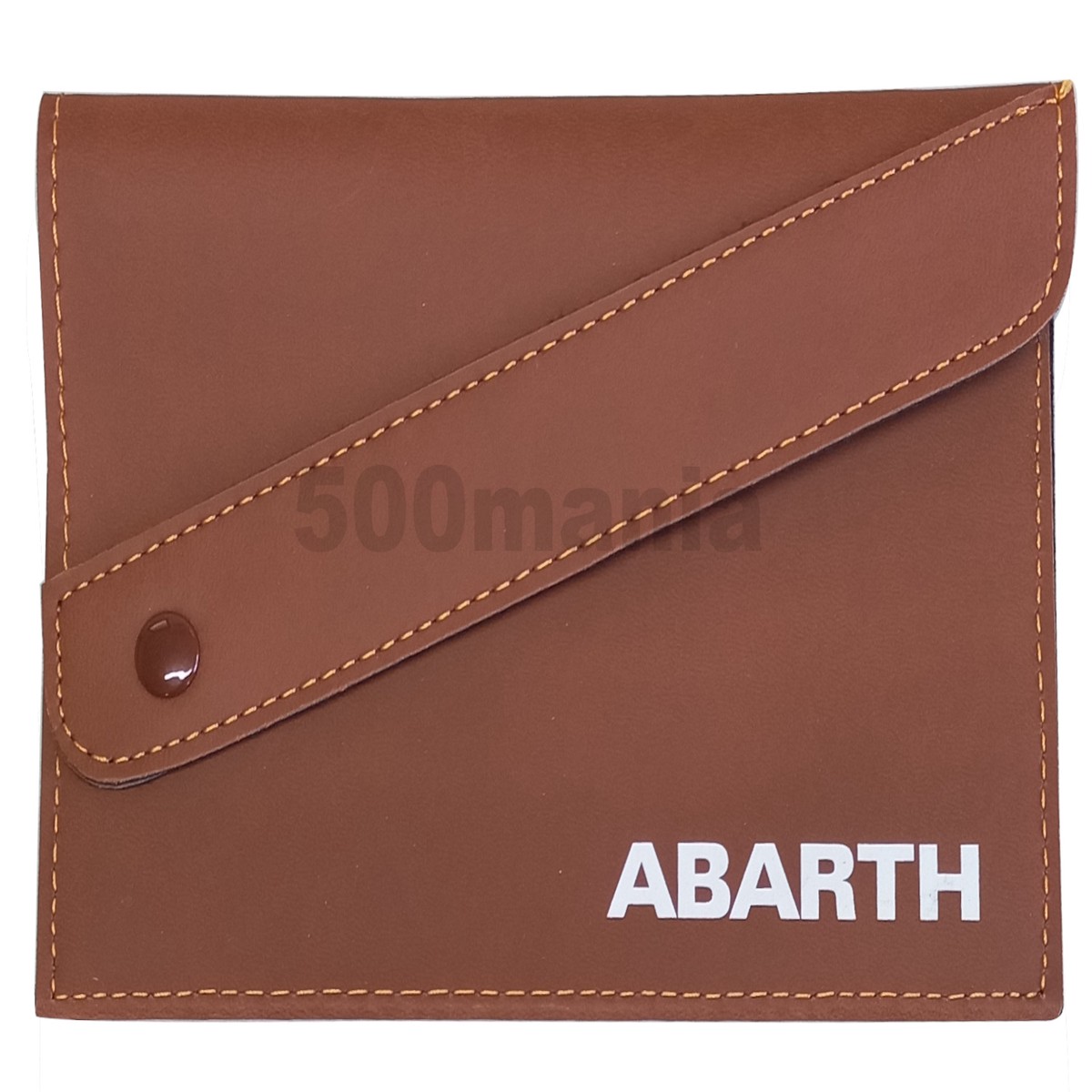 Abarth Logo Car Document Holder  Brown  19 x 13 cm