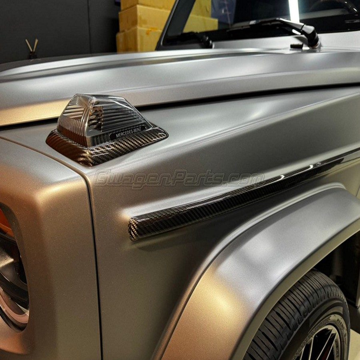 Carbon Fiber Side Moldings Cover for 20192024 Mercedes G550/G63 W463A