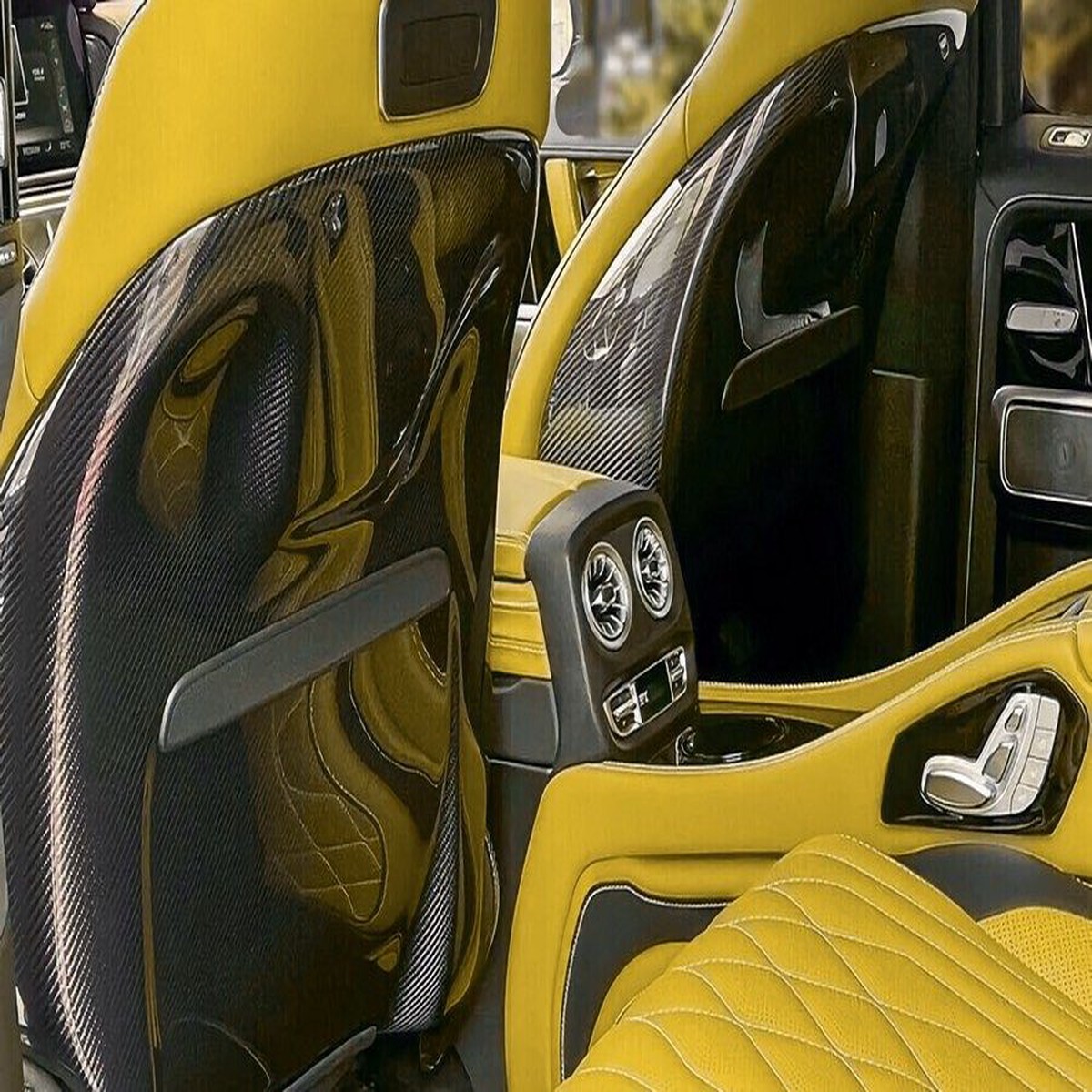 DMC Carbon Fiber Rear Seat Panels for 2025+ Mercedes-Benz G63 AMG W465