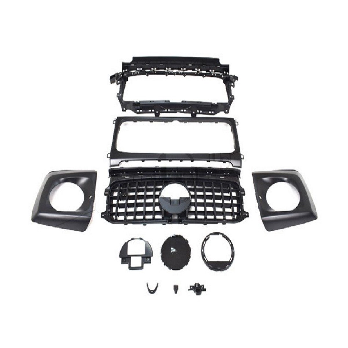 G500/G550 to G63 Front Grille with Headlight Covers for Mercedes G-Wagon 20192024 W463A