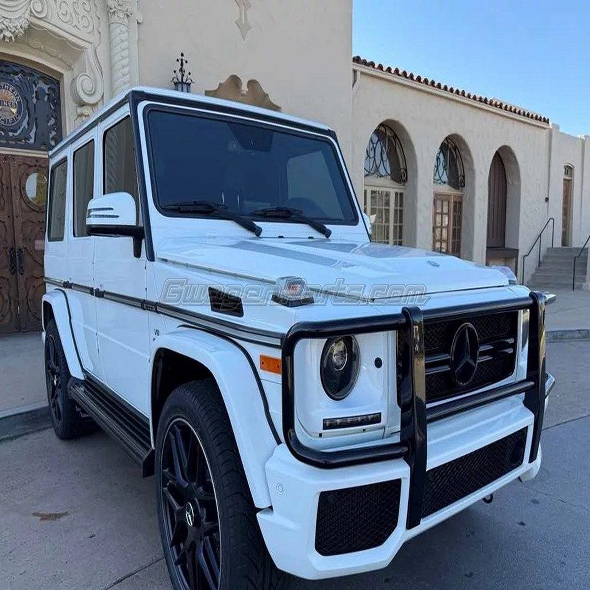 Mercedes G63 Brush Guard in Gloss Black for 2013-2018 G63 AMG W463