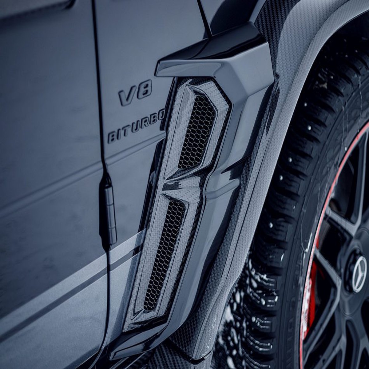 Renegade Design Carbon Fender Pads for Mercedes-Benz G-Class 2019-2024 W463A