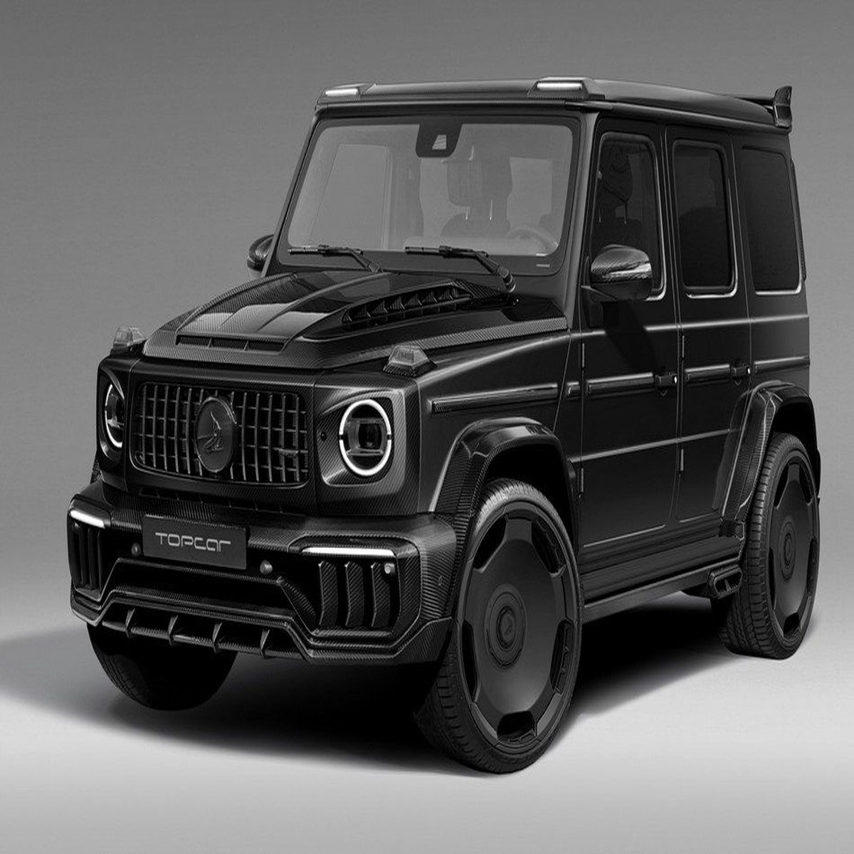 TopCar INFERNO Mirror Covers  Visible Carbon for Mercedes G-Class W465 2025-on