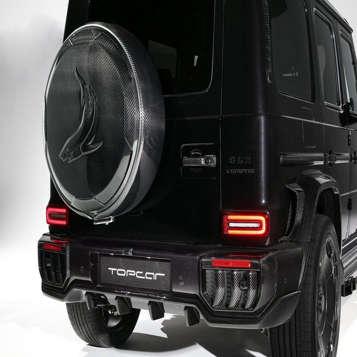 TopCar INFERNO Spare Wheel Cover  Shark Style for Mercedes G-Class W465 2025-on