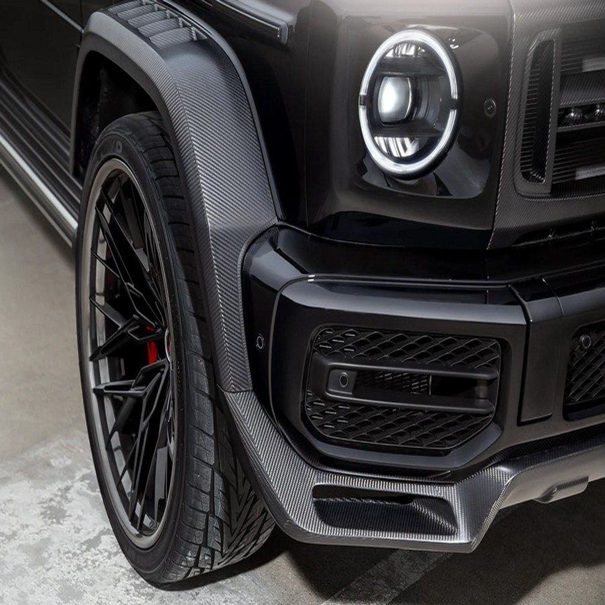 Vorsteiner Carbon Fiber Front Lower Spoiler for 20192026 Mercedes-AMG G63 W463A