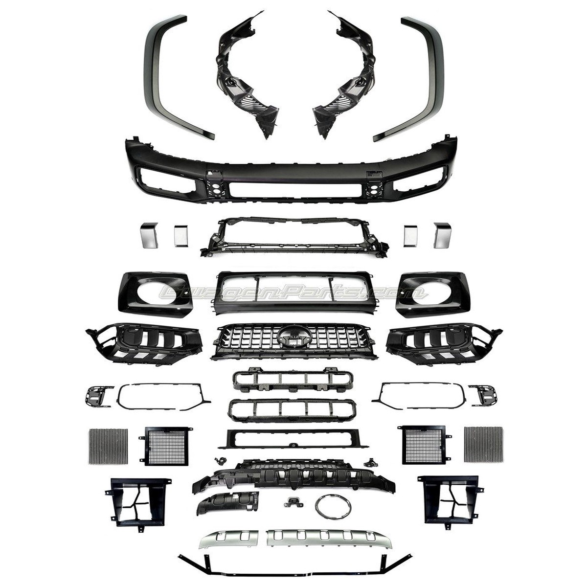 2025 Mercedes G580 EV to 2025 G63 AMG Body Kit Conversion