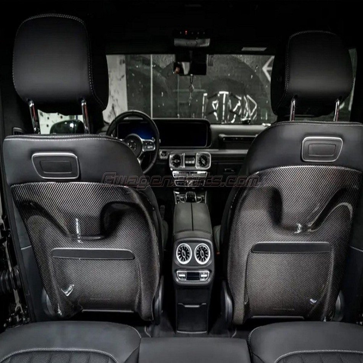 Dry Carbon Fiber Chair Back Covers for 2025+ Mercedes G-Wagon W465
