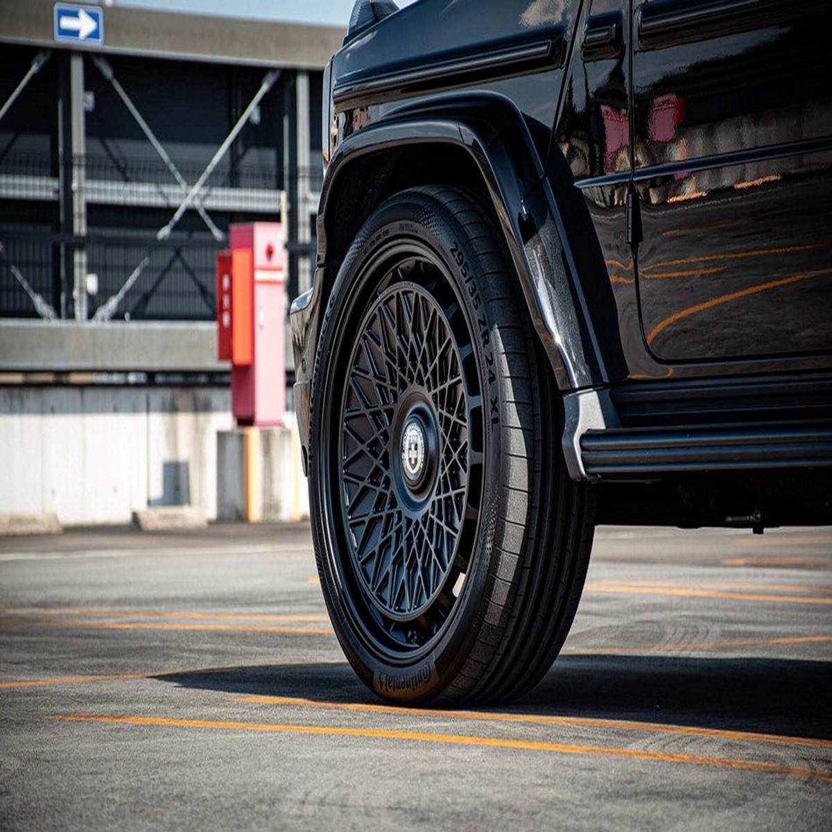 HRE Vintage 501 GTM 22-Inch Satin Black Monoblock Wheels for Mercedes-Benz G400d