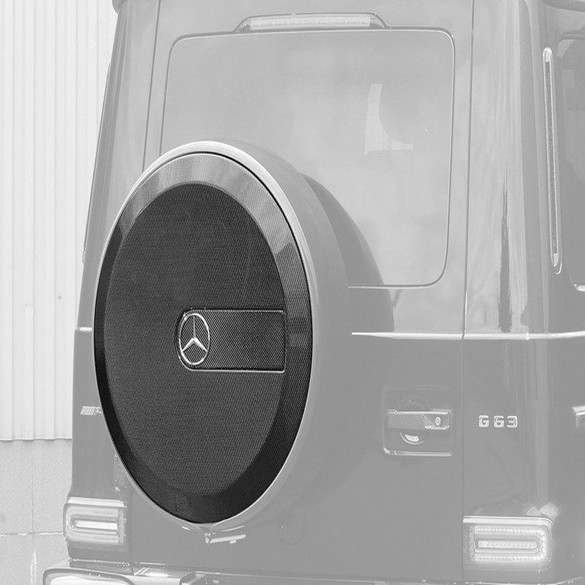 TopCar Carbon Fiber Spare Wheel Cover Mercedes for 2019-2024 W463A