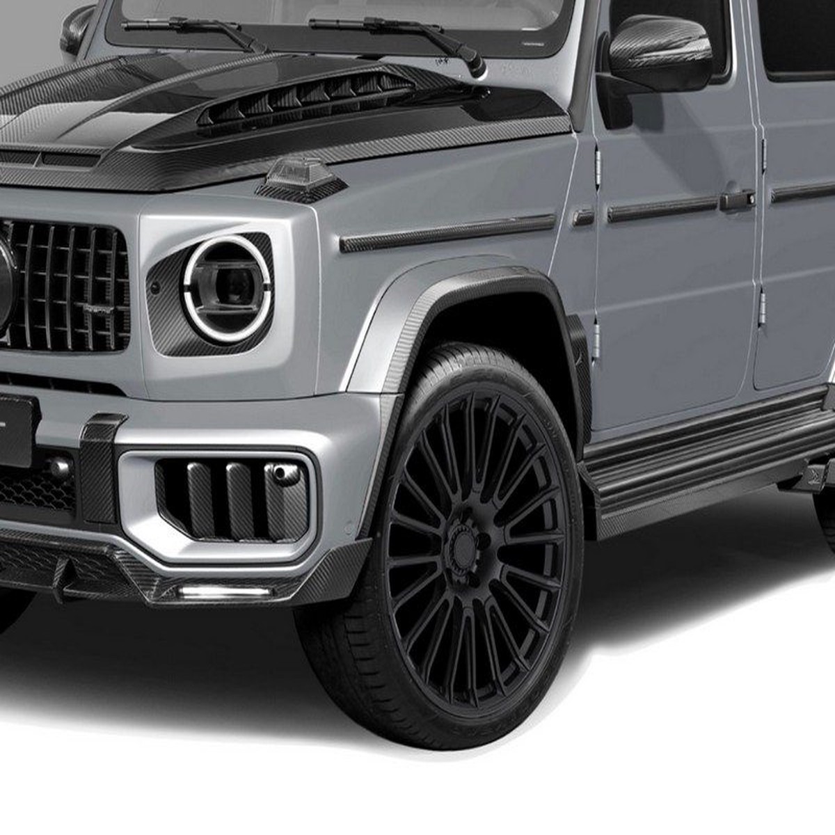 TopCar Carbon Front & Back Parts Sills, 4 pcs for G-Class W465 Inferno Light Pack 2025