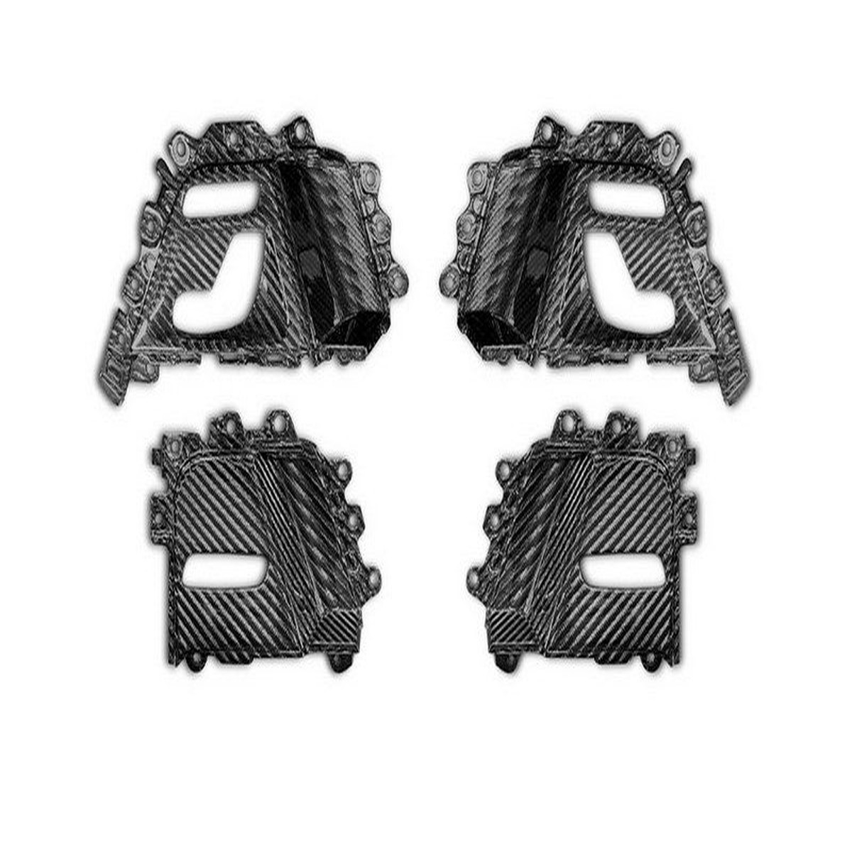 TopCar Seat Control Panels, 4 pcs (Carbon Twill 22 / 44) for G-Class W465 Inferno Light Pack 2025