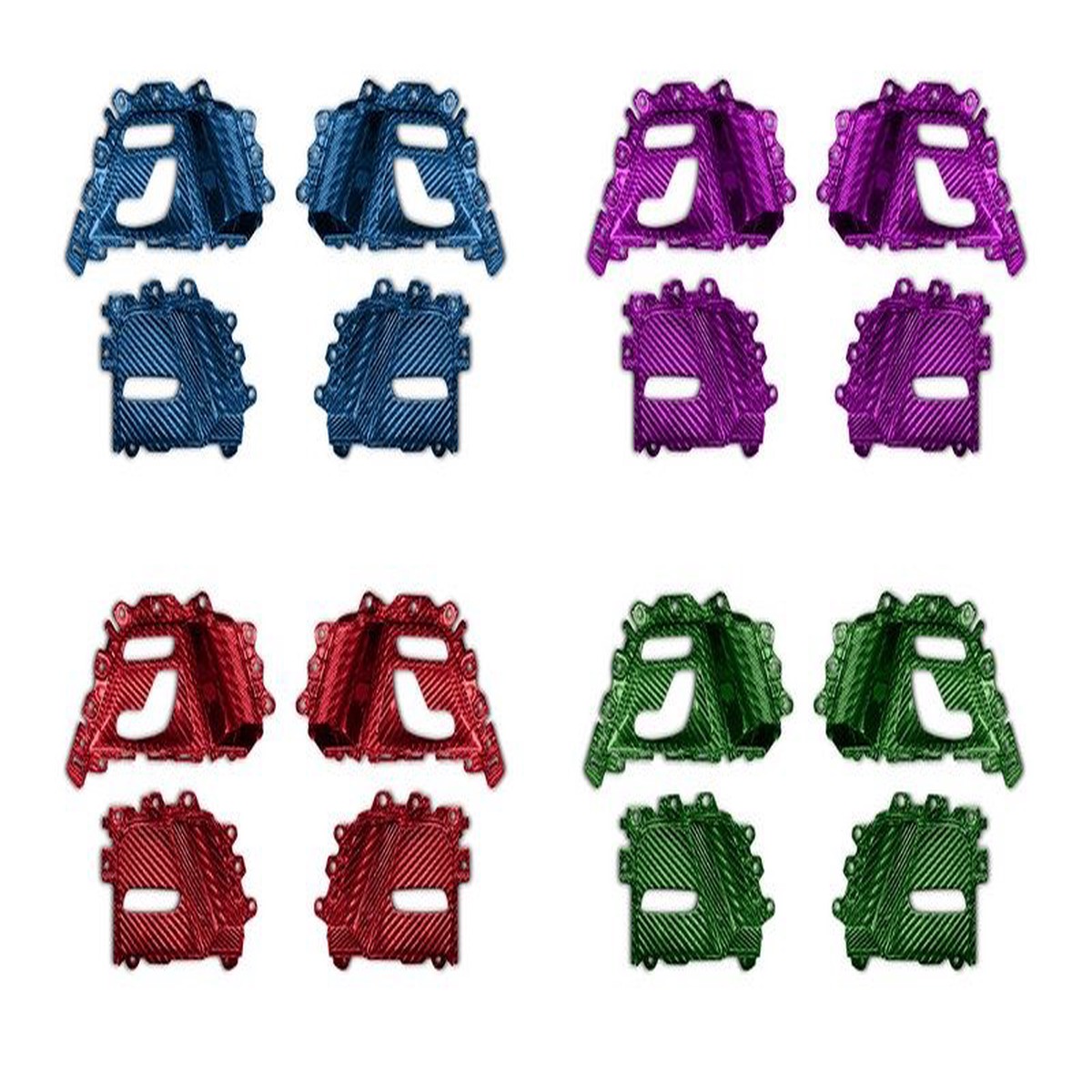 TopCar Seat control panels, 4 pcs, Colored carbon Twill 44 for G-Class W465 Inferno Light Pack 2025