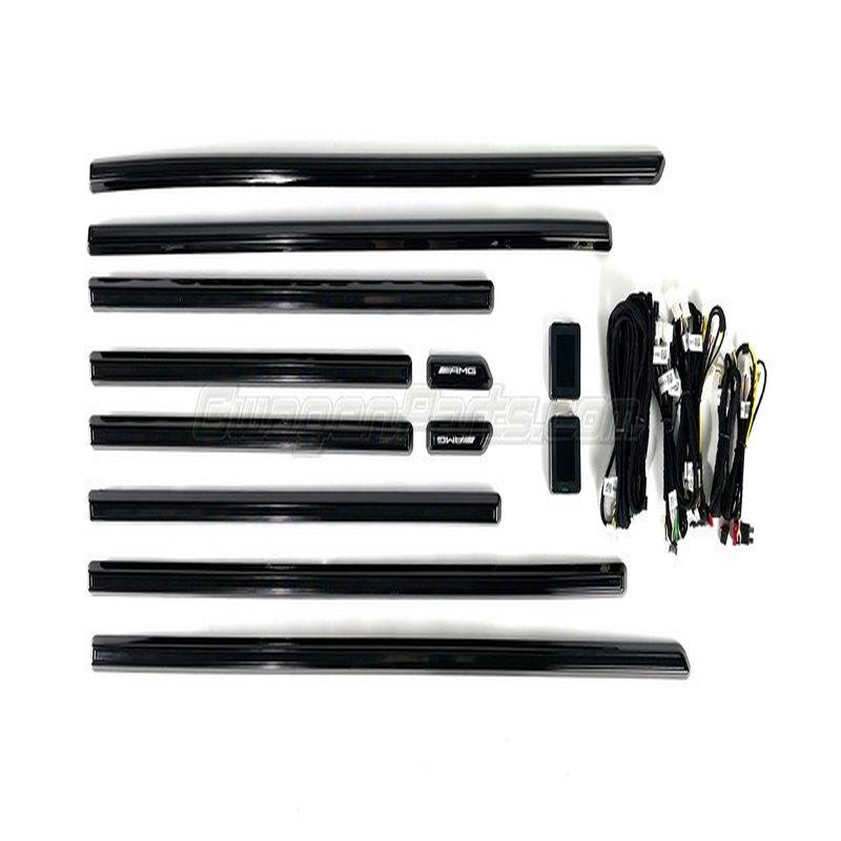 Black Side Moldings with Sequential LED Lighting for Mercedes G550/G63 W463A