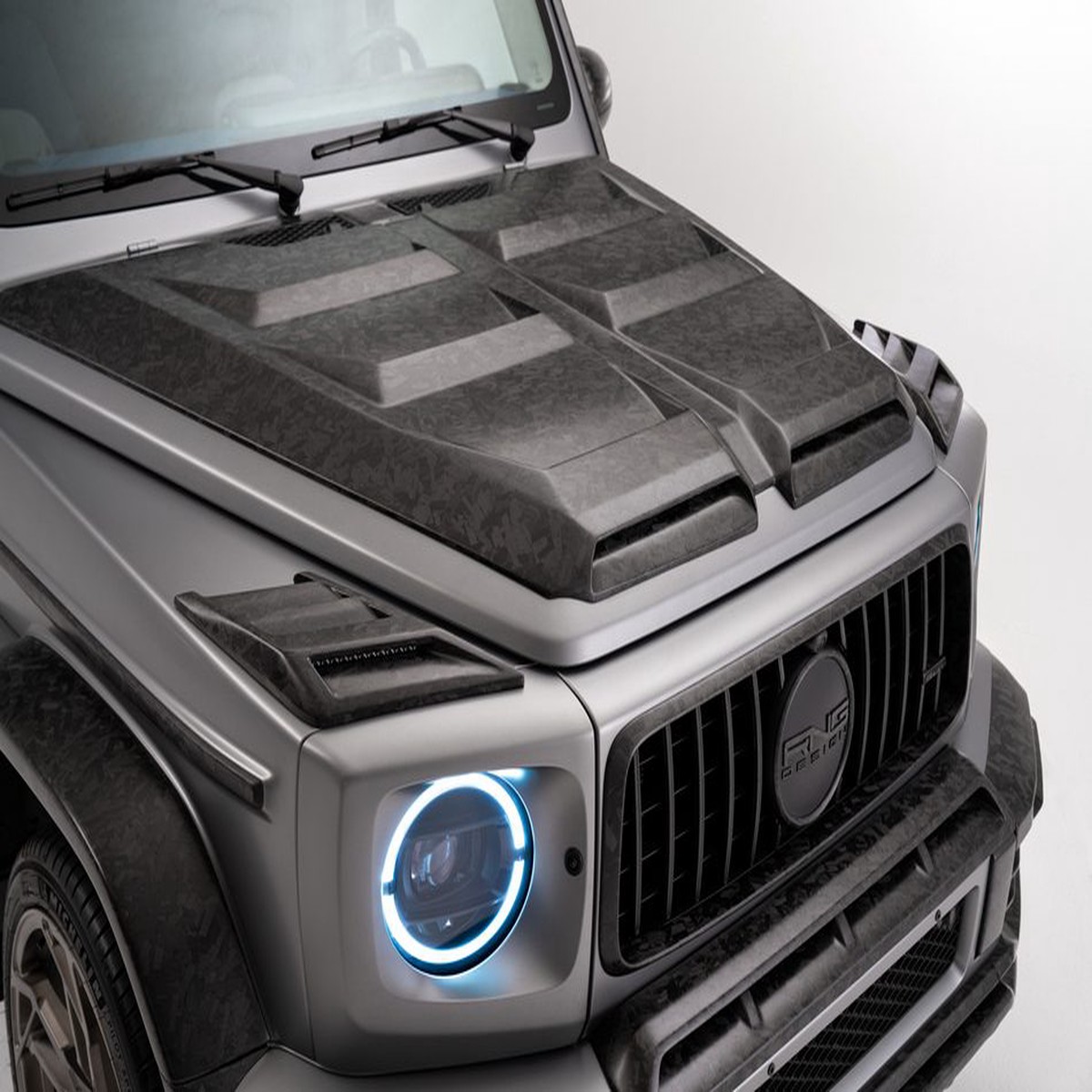Renegade Design Carbon Front Bumper Upper Insert for Mercedes-Benz G-Class 2019-2024 W463A