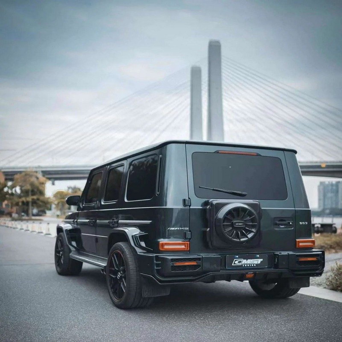 CMST Tuning Partial Carbon Fiber Rear Bumper & Diffuser Kit for Mercedes Benz G63/G550/G500 W464 (2019-2022)