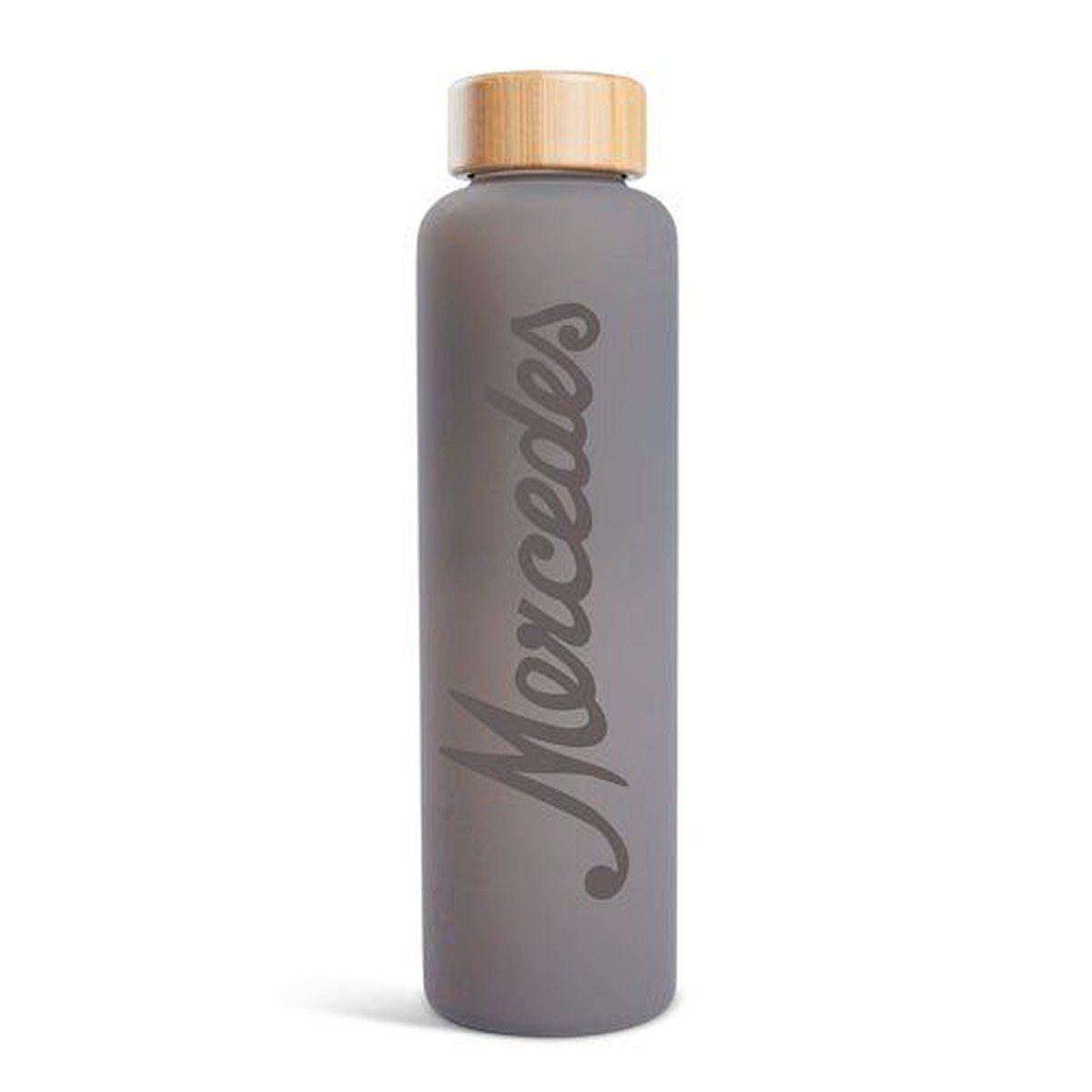Glass Bottle with Bamboo Lid