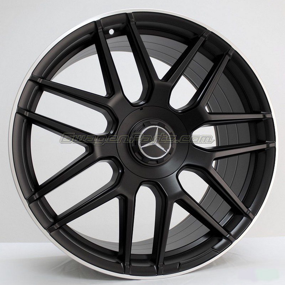 Mercedes AMG-style 2210 et 50 in Satin Black with Machined Edge for Mercedes G-class W463 & W463A