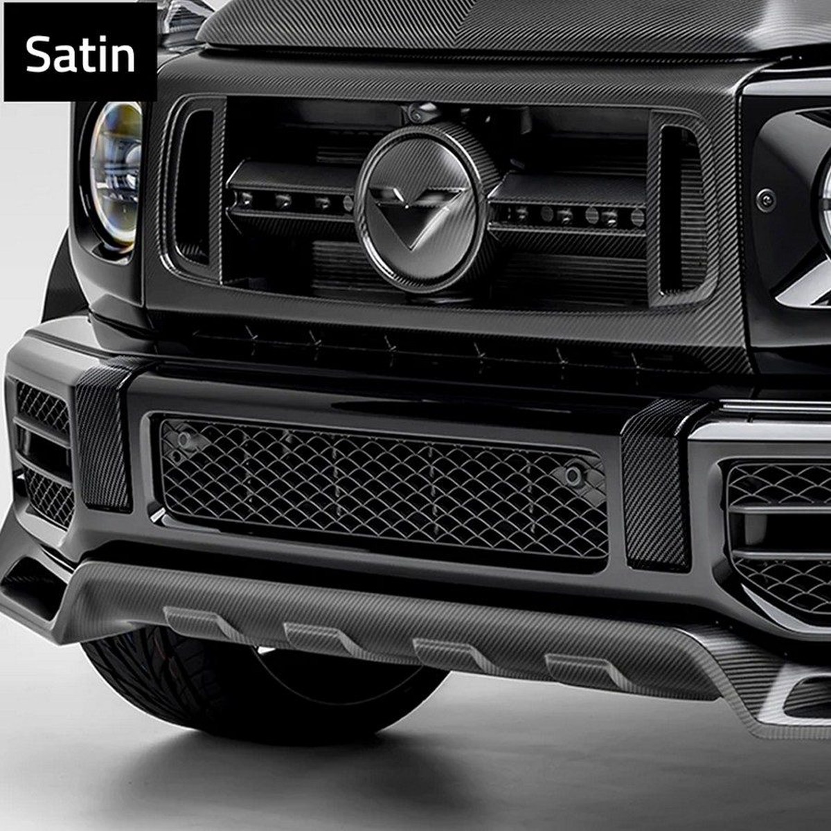 Vorsteiner Carbon Fiber Bumperette Delete for 20192026 Mercedes-AMG G63 W463A | Satin Finish