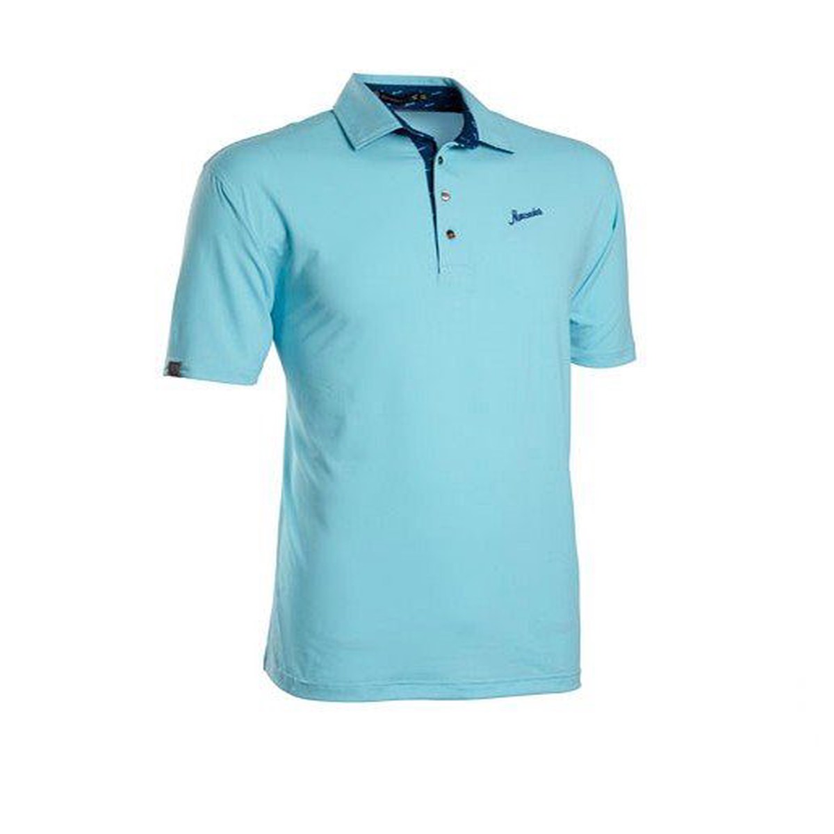 Finn Ryan Performance Pique Polo Aqua Meringue