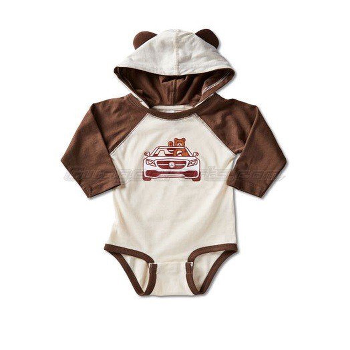 Infant Rabbit Skins Long Sleeve Bodysuit with Ears