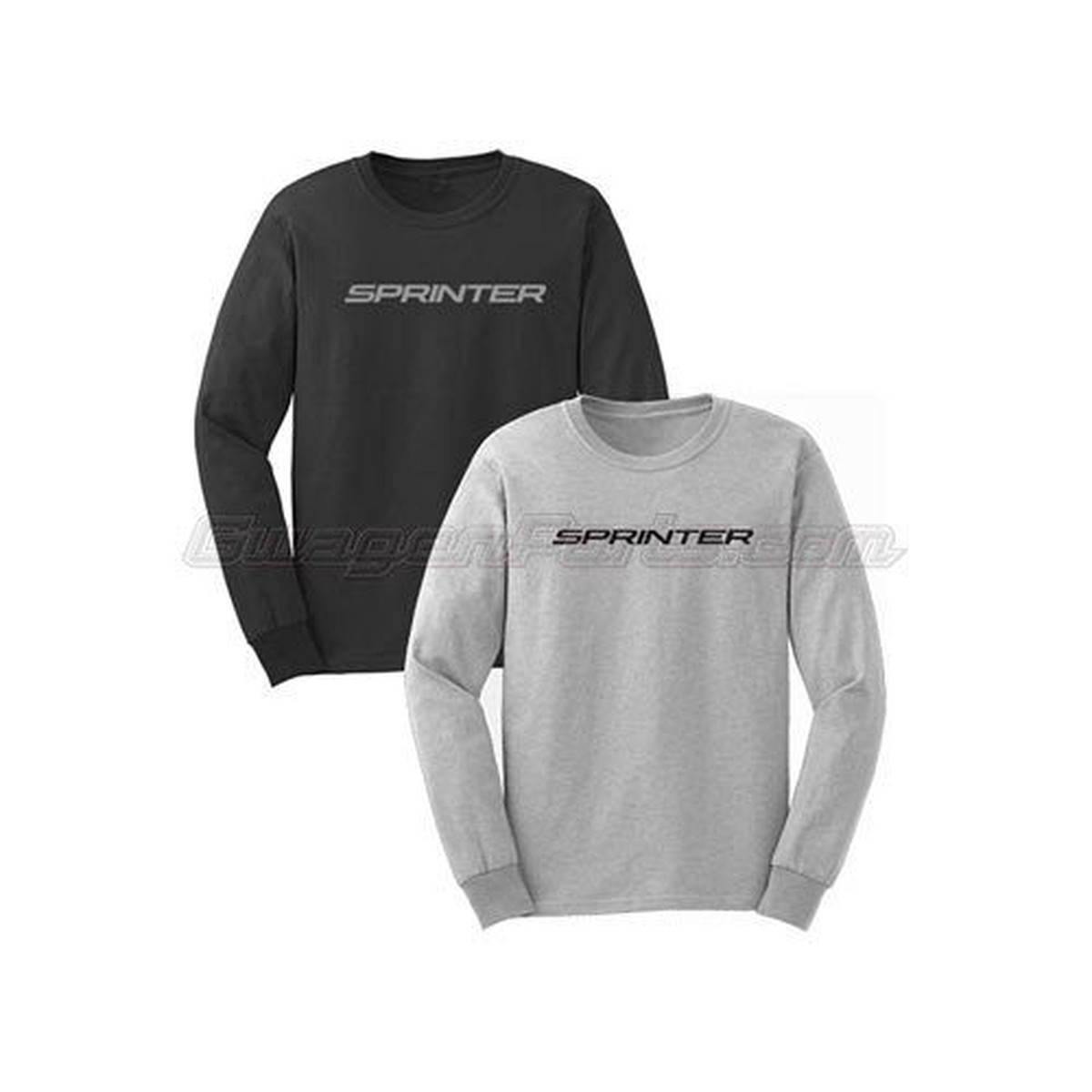 Mens Long Sleeve Ringspun T-Shirt  GRAY