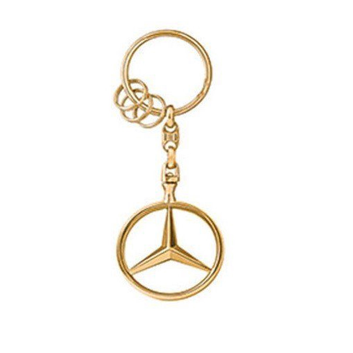 Mercedes-Benz Star Key Ring  GOLD