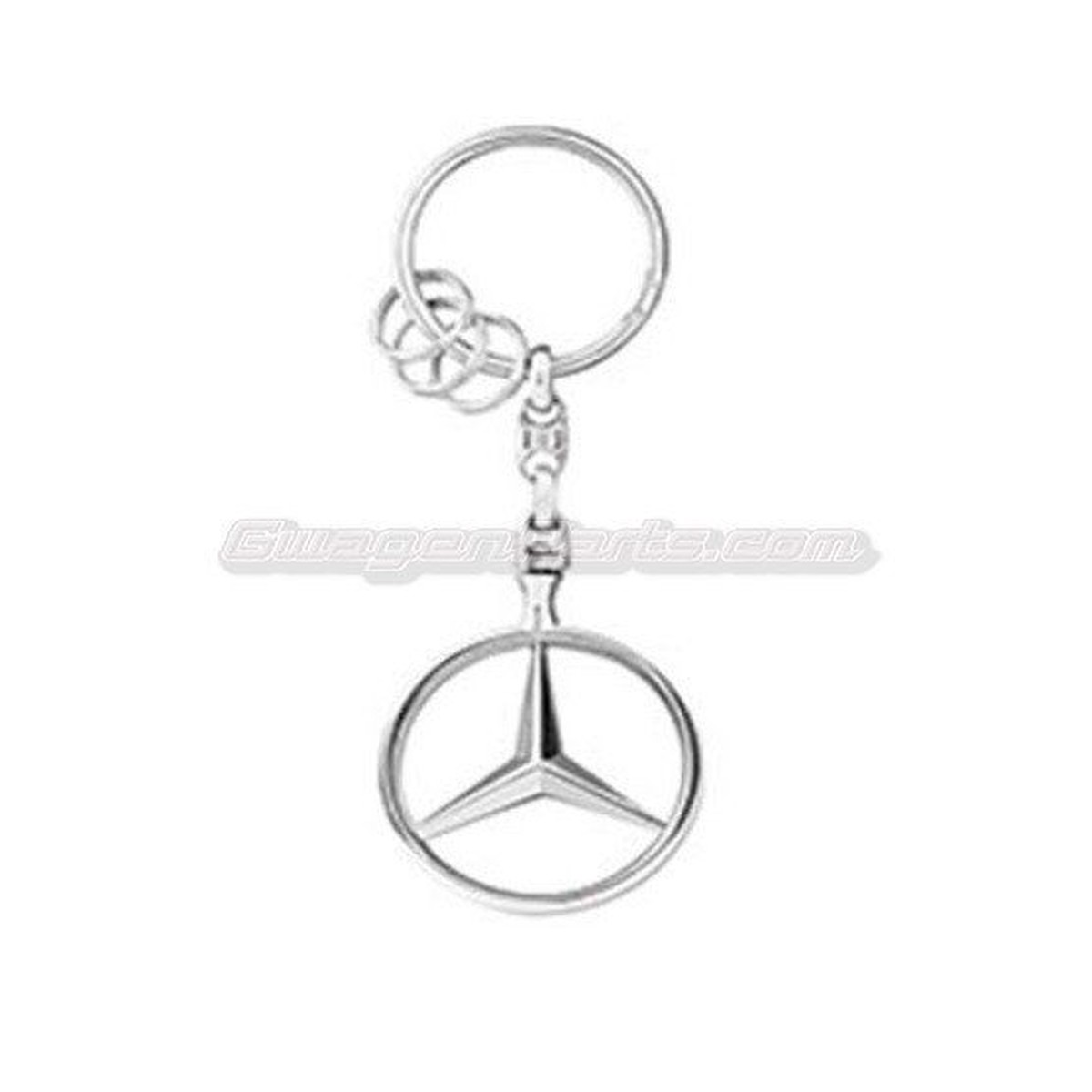 Mercedes-Benz Star Key Ring  Silver