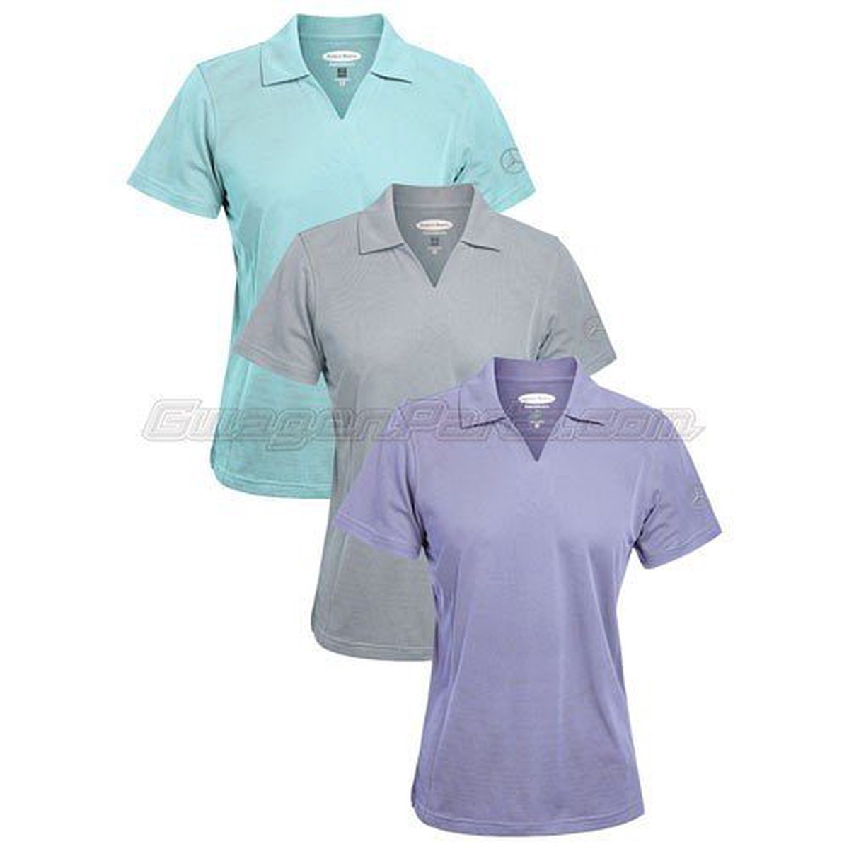 Womens Pique Polo By Pebble Beach  PURPLE