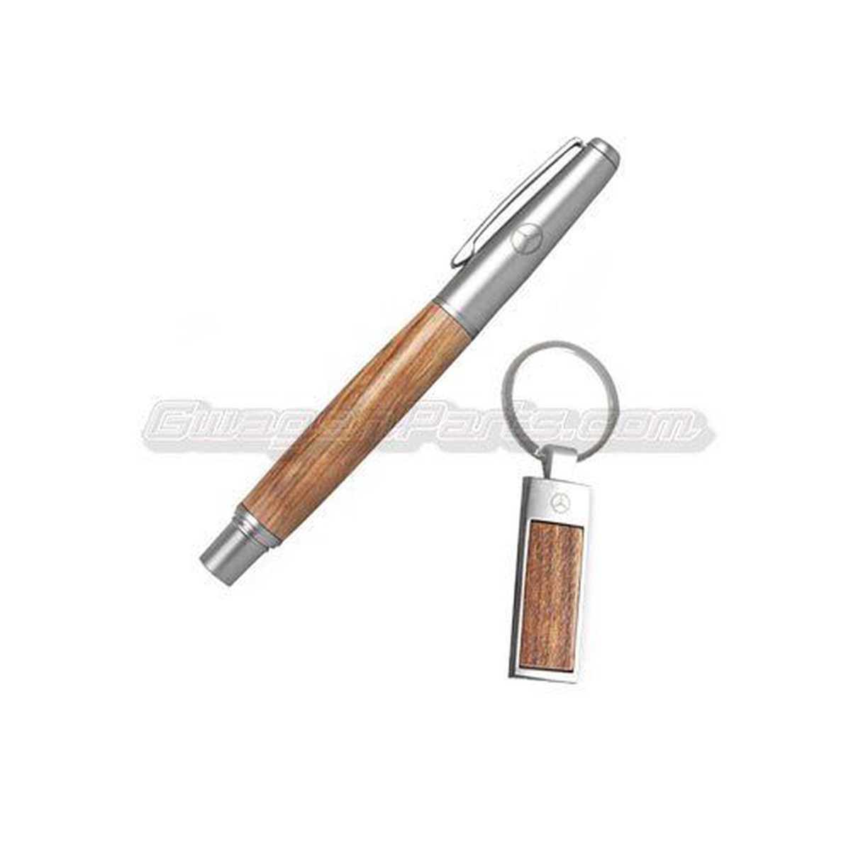 Wood Pen & Key Ring Set