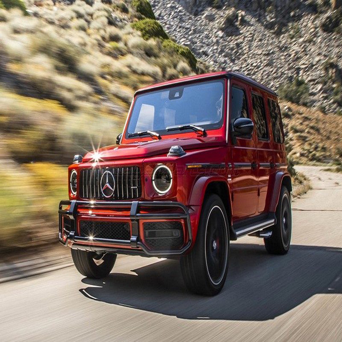 AMG G63 Black Polished Brush Guard Bullbar for G-Class 2019-2024 W463A