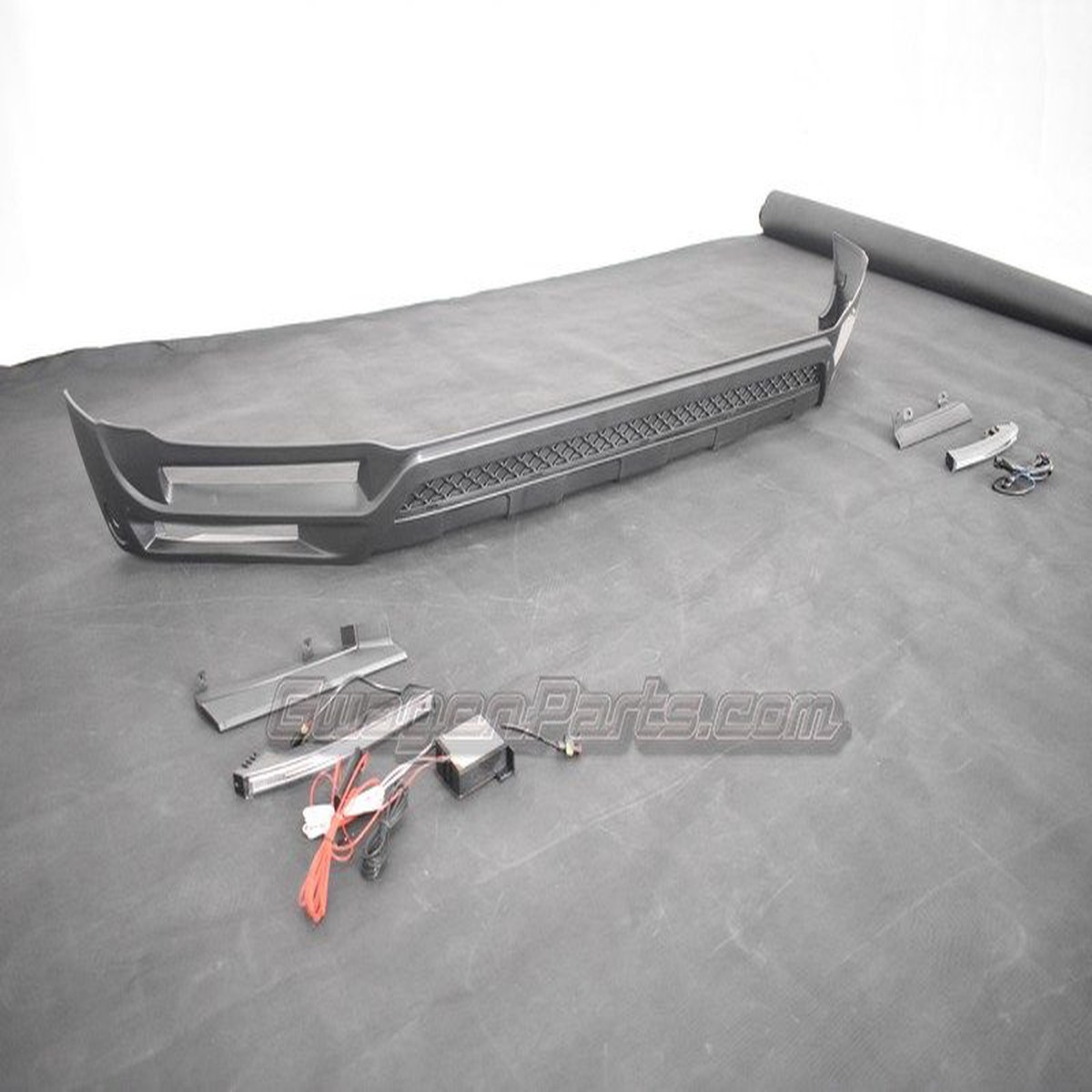 B-style Front Lip Spoiler with LEDs for 2019-2024 Mercedes G550 W463A