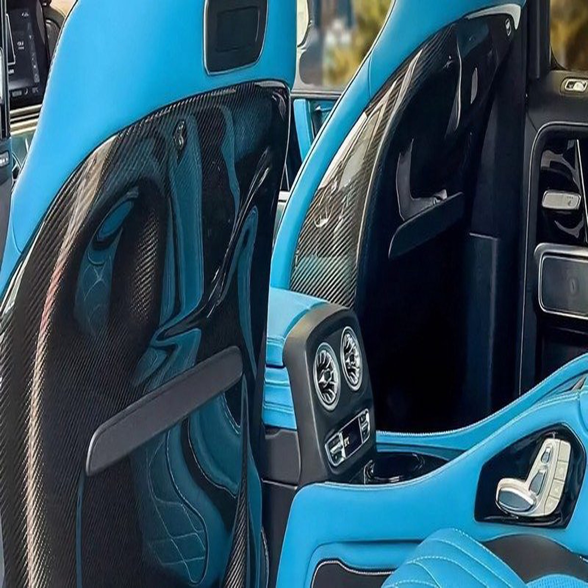 DMC Carbon Rear Seat Cover for Mercedes-Benz AMG G63 W463A