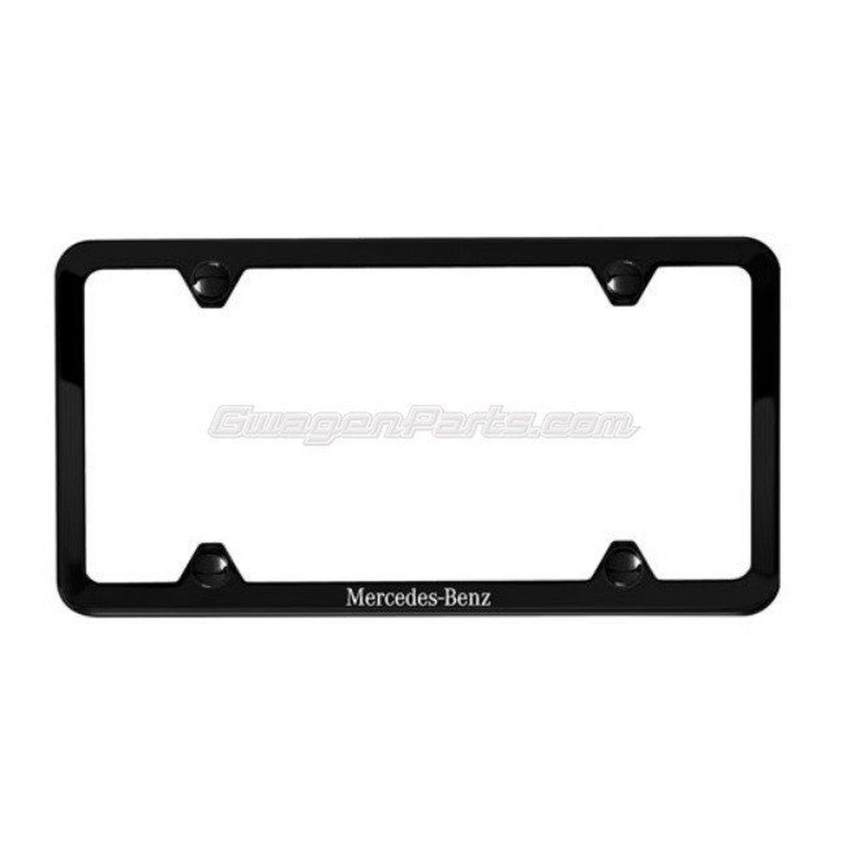 Laser Etched Powder Coated 304 Stainless Steel Slimline License Plate