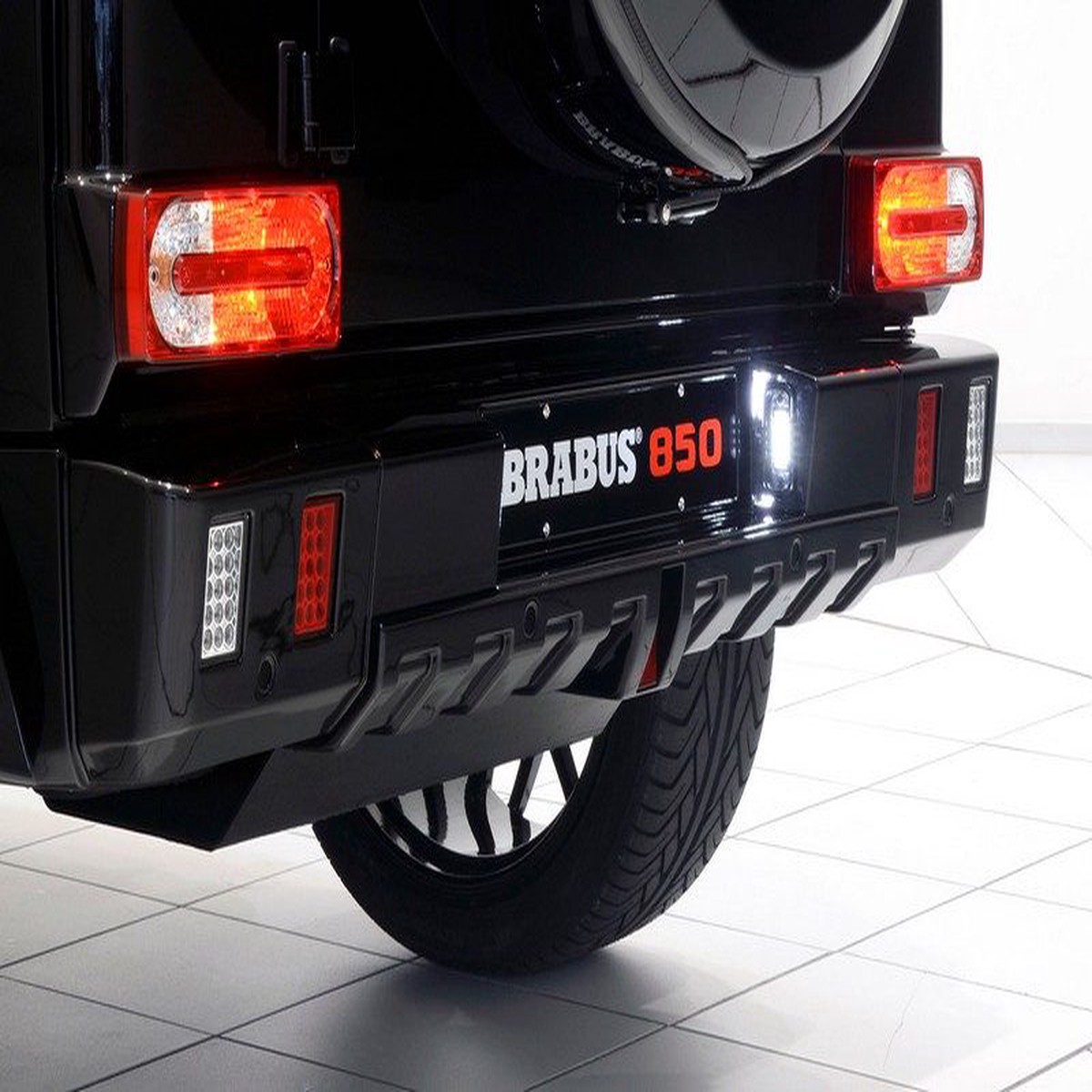 BRABUS Rear Bumper Add-on for BRABUS Rear Bumper 2002-2018 W463