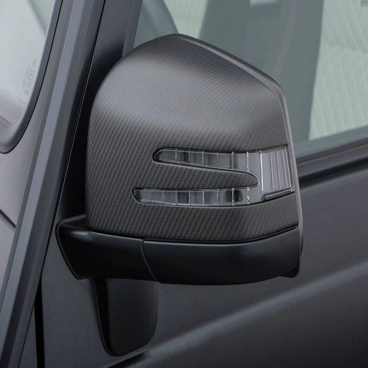B-style Carbon Mirror Caps for 2002-2018 W463